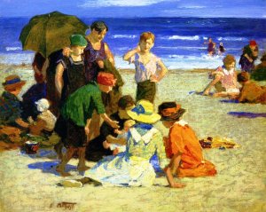 Main Product Photo of A Family Outing 2 Painting by Edward Potthast