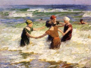 Main Product Photo of A Happy Group Painting by Edward Potthast