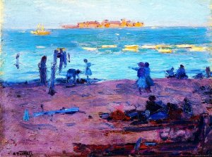 Main Product Photo of Beach Scene 8 Painting by Edward Potthast