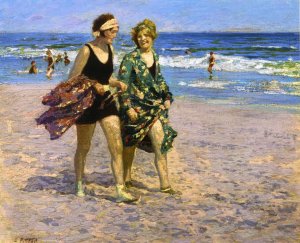 Main Product Photo of Blonde and Brunette Painting by Edward Potthast