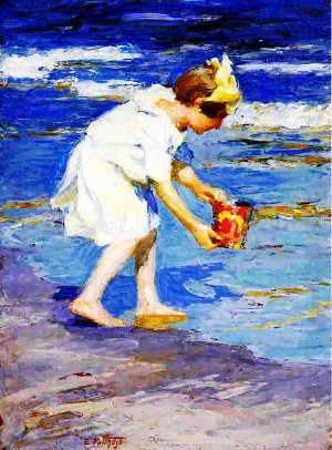 Main Product Photo of Brighton Beach II Painting by Edward Potthast