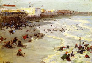 Main Product Photo of Coney Island Painting by Edward Potthast