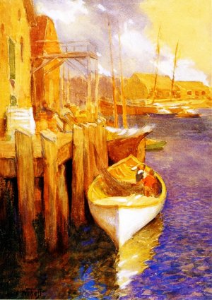 Main Product Photo of Hauling Nets Painting by Edward Potthast