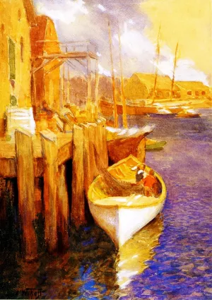 Hauling Nets by Oil Painting Reproduction