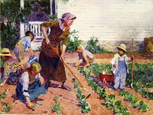 Main Product Photo of In the Garden Painting by Edward Potthast