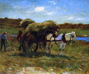 In the Salt Marshes by Edward Potthast Oil Painting Reproduction