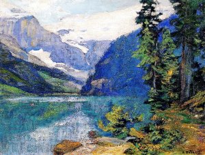 Main Product Photo of Lake Louise Painting by Edward Potthast