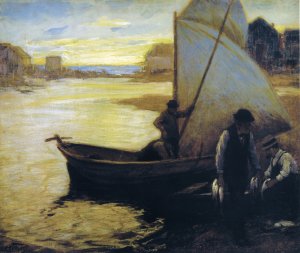 Main Product Photo of Maine Fishermen Painting by Edward Potthast