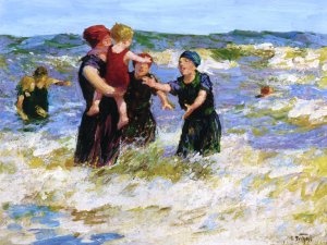 Main Product Photo of Making Friends Painting by Edward Potthast
