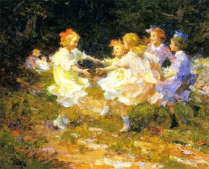 Main Product Photo of Ring Around the Rosey Painting by Edward Potthast