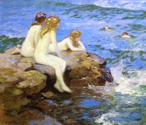 Main Product Photo of Sea Nymphs Painting by Edward Potthast