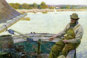 Main Product Photo of Summer, New England Painting by Edward Potthast
