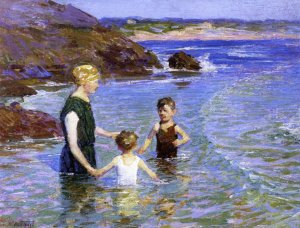 Main Product Photo of Summer Wading Painting by Edward Potthast