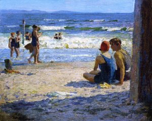 Main Product Photo of Sun and Shade Painting by Edward Potthast