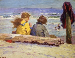Main Product Photo of The Chaperones Painting by Edward Potthast