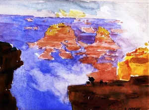 The Grand Canyon by Edward Potthast - Hand-Painted Oil Painting Reproduction