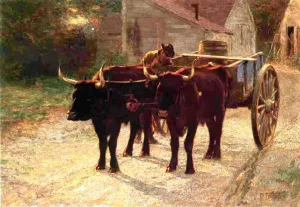 Main Product Photo of The Ox Cart Painting by Edward Potthast