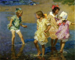 Main Product Photo of Water Lillies Painting by Edward Potthast